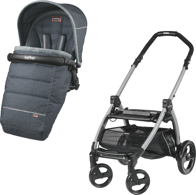 Коляска прогулянкова Peg-Perego Book Plus Blue Denim джинс